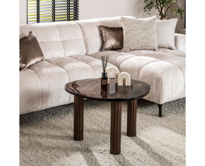 Salontafel L Eclips - Koper antiek finish
