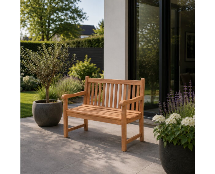 Teak tuinbank 'Wales' 120 cm