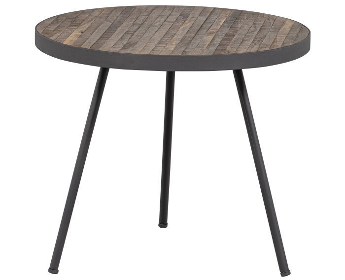 Maxime Bijzettafel Recycled Hout Naturel 46xØ54cm - WOOOD Exclusive