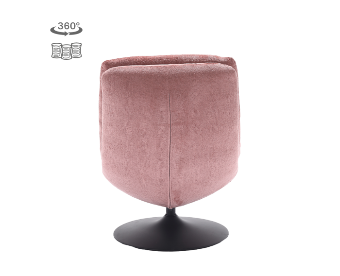 Fauteuil Marano draaibaar Harmony 63 - peachy pink