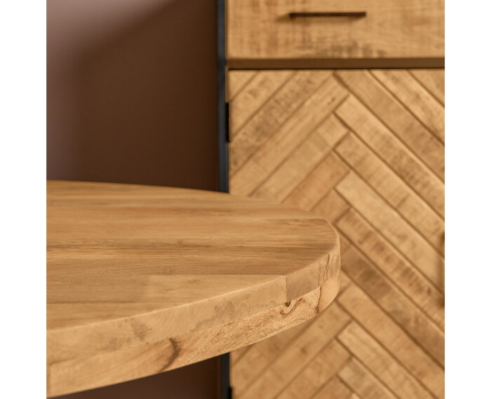 Eetkamertafel Denver | Rond | Mangohout | 120 cm
