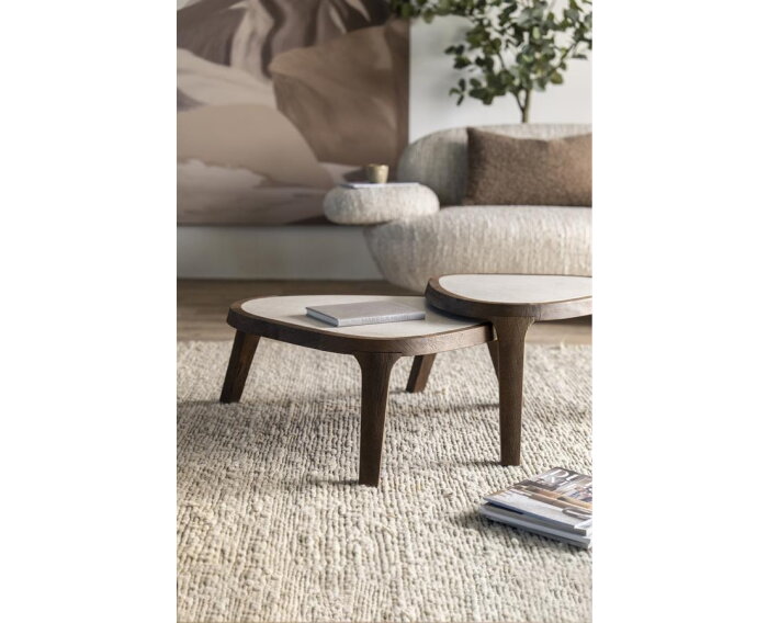 Salontafel Fred 51x60cm - bruin | Eleonora