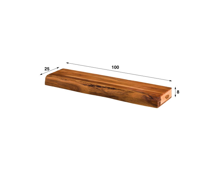 Wandplank Levita 100 cm acacia - naturel