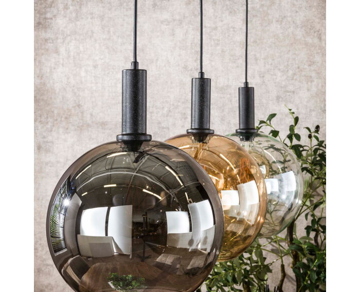 Hanglamp 3L tricolore Sfera - Artic zwart