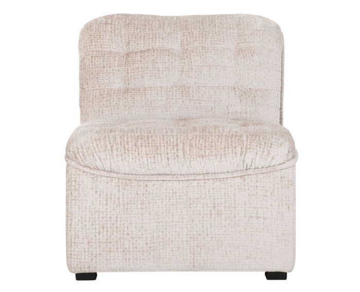 MUST Living fauteuil Liberty - Glamour naturel - 75x67x85 cm