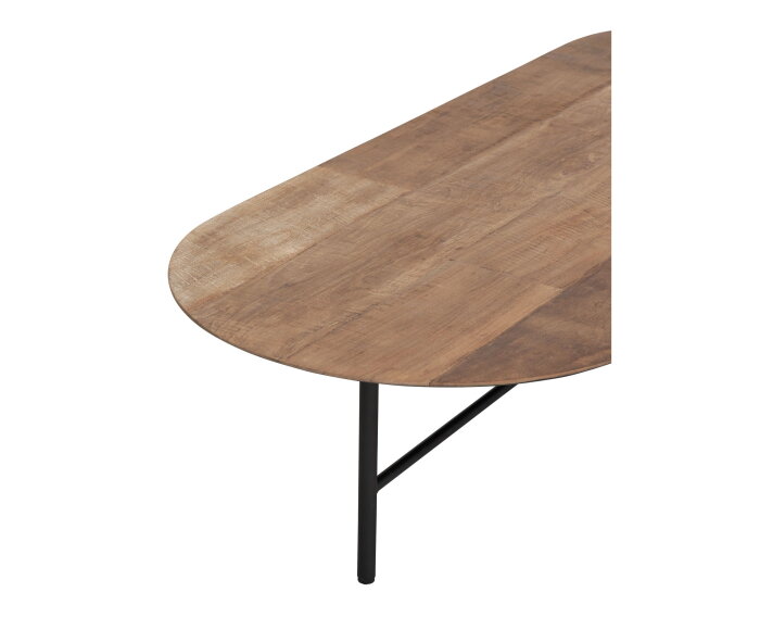 DTP Home Soho salontafel teakhout ovaal - 35x150x60 cm - Naturel