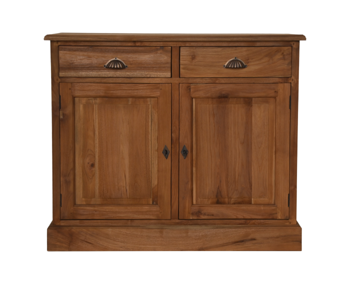 Dressoir 2 deurs - 100x45x85- Naturel - Teak