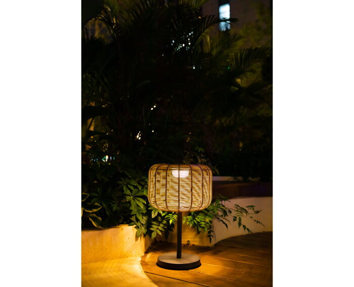 Buitenlamp Nina Garden Solar Rotan
