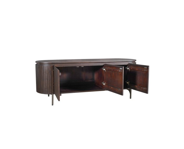 Tv meubel Solana Bruin Mangohout 165 cm