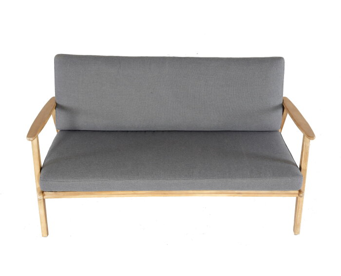 NARVIK LOUNGE SET - LIGHT TEAK LOOK / ROYAL ANTHRACITE