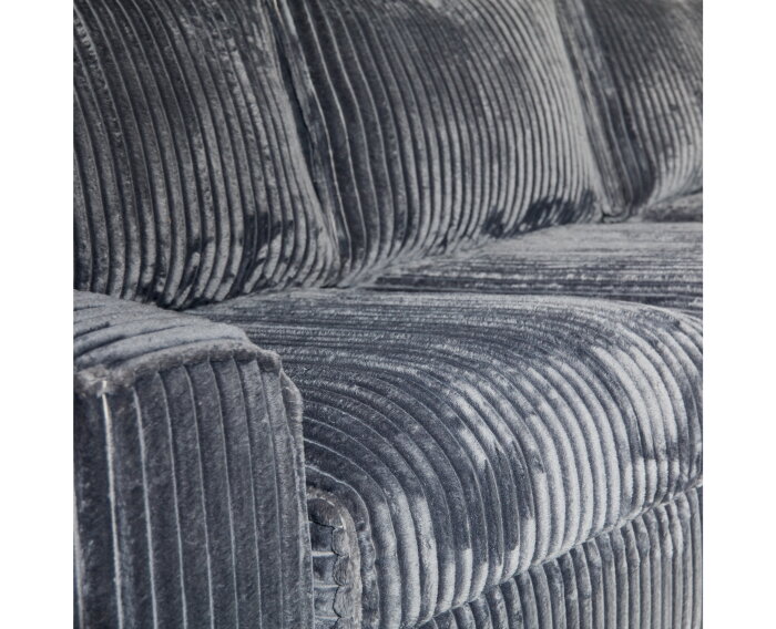 MySofa Teddy | 2,5 zits + Divan Rechts | Antraciet
