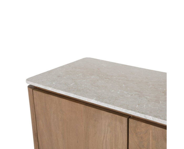 Bovenblad Tv meubel Dallas Beige Marmer 165 cm