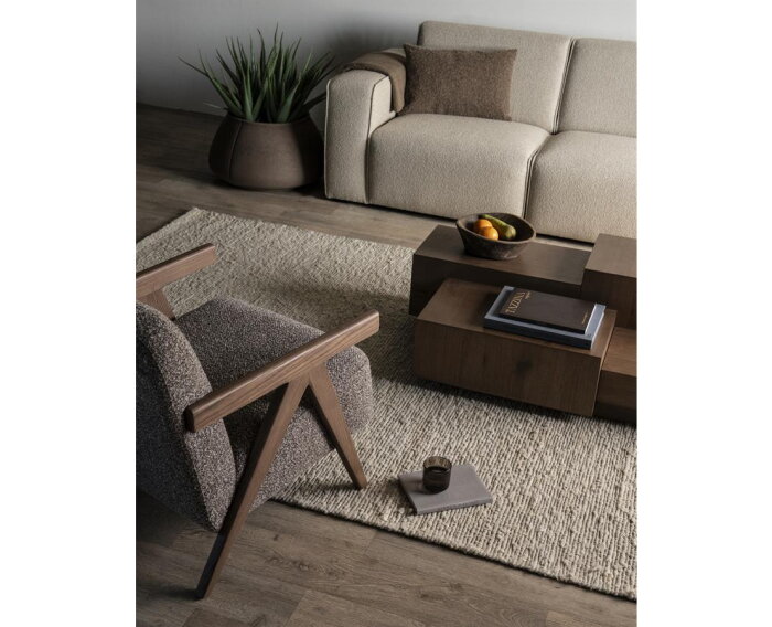 Salontafel Quinten rechthoekig 140x75cm - bruin | Eleonora