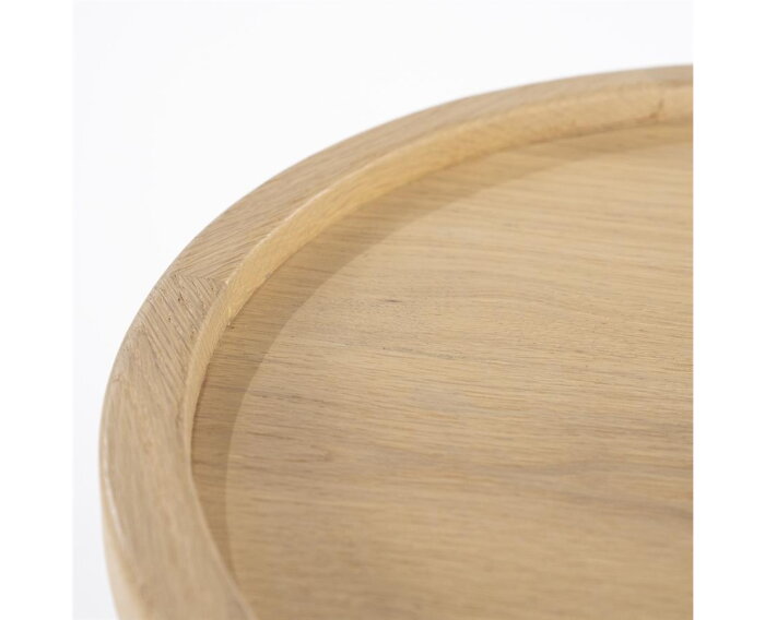 Bijzettafel Leia 46x46cm - naturel | Eleonora