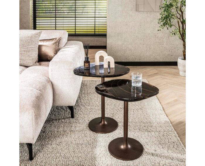 BIjzettafel H50 Eclips - Koper antiek finish