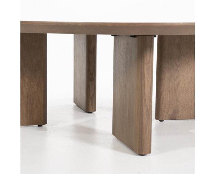 Salontafel Stef medium 100x100cm - bruin | Eleonora