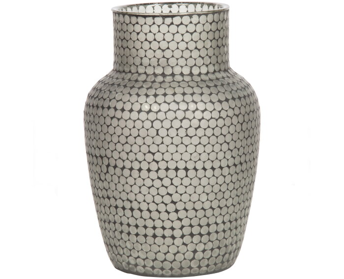 Ace Vaas Glas Mozaiek Zwart - WOOOD Exclusive
