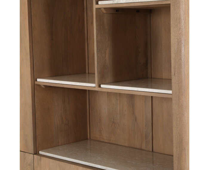 Inglegplank Vakkenkast XL Dallas Beige Marmer Set van 4