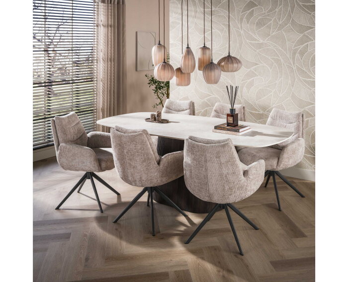 Eettafel Ceramo Centro 215 - 3D keramiek Taj Mahal