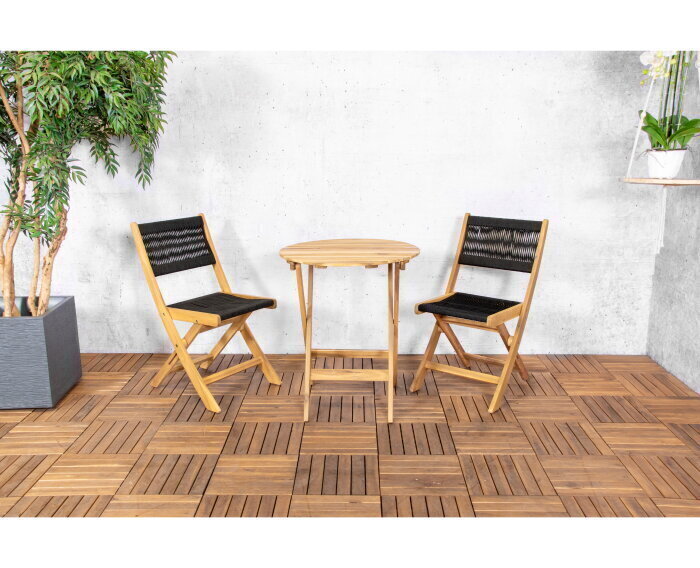 Lanzarote Bistro Set - zwart