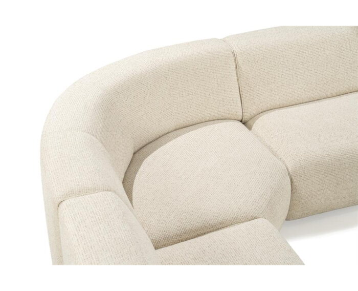 SEVN Sterre modulaire U-bank Silencio Beige - 420x270 cm - Zelf samen te stellen