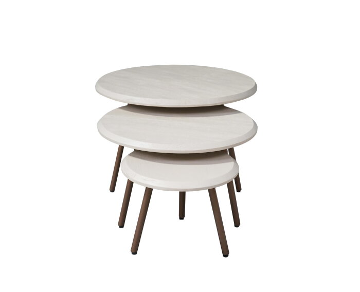Ronde salontafelset Ohio Zand Mangohout 70 cm