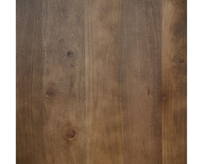 Rechthoekige eettafel - 220x110x76 - Naturel/zwart - Mangohout/metaal