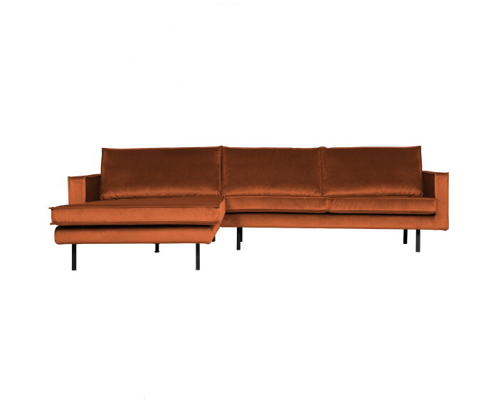 Rodeo Chaise Longue Links Velvet Roest - BePureHome