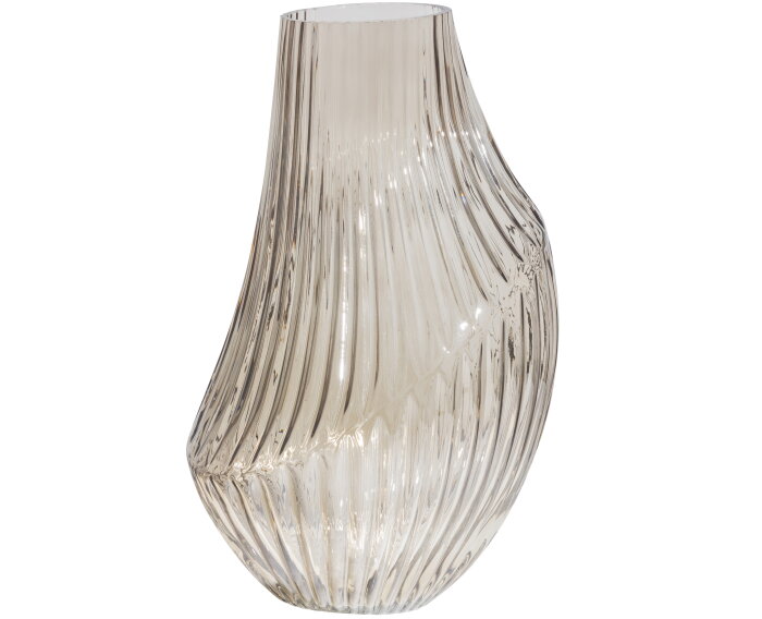 Toot Vaas Glas Sepia 35xØ21cm - BePureHome