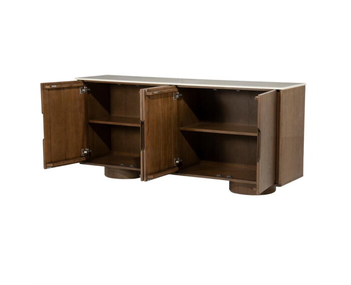 Dressoir Leandro 180x44cm - bruin | Eleonora