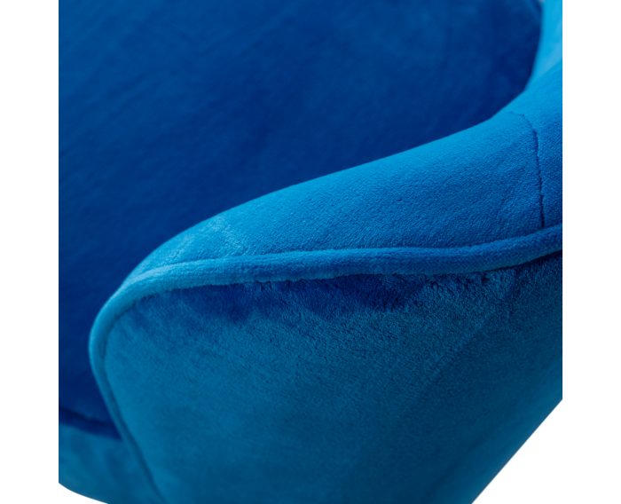 Sara Fauteuil Imitatiebont Felblauw - WOOOD