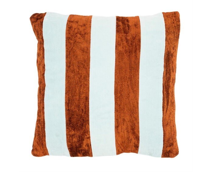 Stripey 45x45cm - light blue / caramel | BY-BOO
