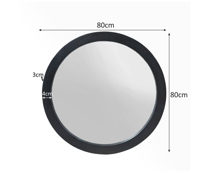 Spiegel Dide | 80 cm | Black