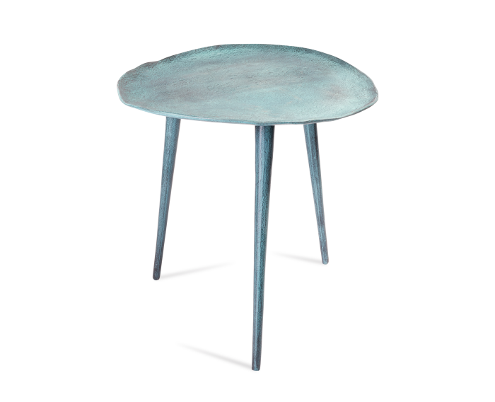 Blue Patina Side Table 46