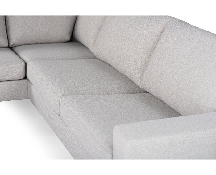 By-Olaf Hoekbank Castricum Links – 3-zits stof Cover 83 grijs – 290x199 cm