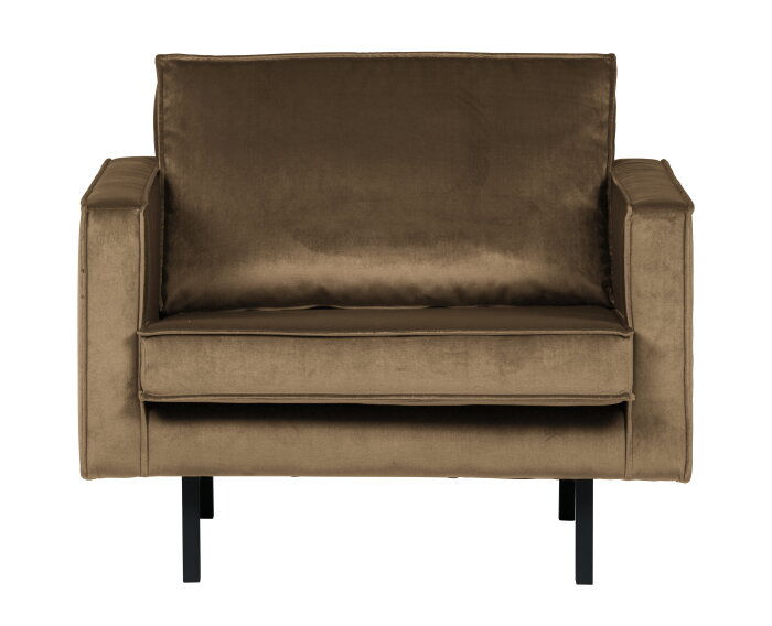 Rodeo Fauteuil Velvet Taupe - BePureHome