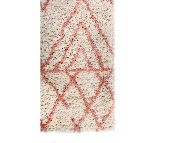 Karpet, 200x300 cm, C712 naturel/roze