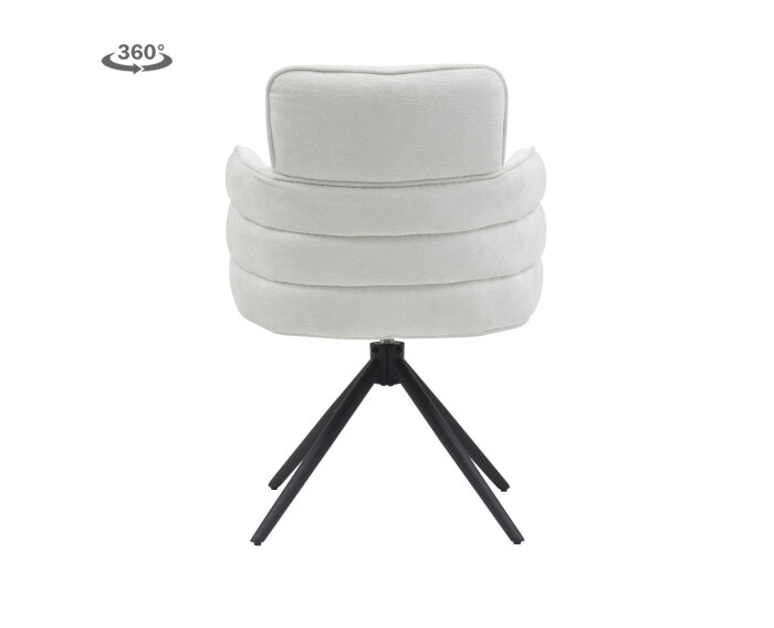 Rumo Armstoel - fabric ATS118-2 ecru (draaibaar)