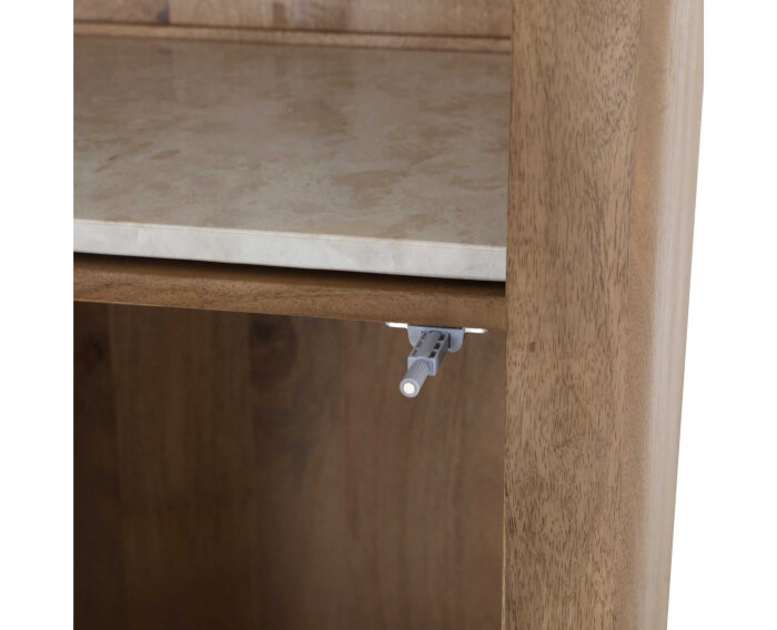 Boekenkast Dallas Naturel Mangohout 55 cm