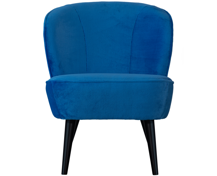 Sara Fauteuil Imitatiebont Felblauw - WOOOD