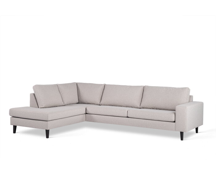 By-Olaf Hoekbank Castricum Links – 3-zits stof Cover 83 grijs – 290x199 cm