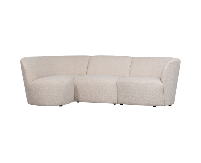 Coco 3-zits Ronding Links BouclÉ Creme - WOOOD Exclusive