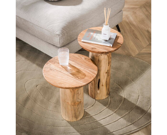 Bijzettafel river XL solid - Massief acacia naturel