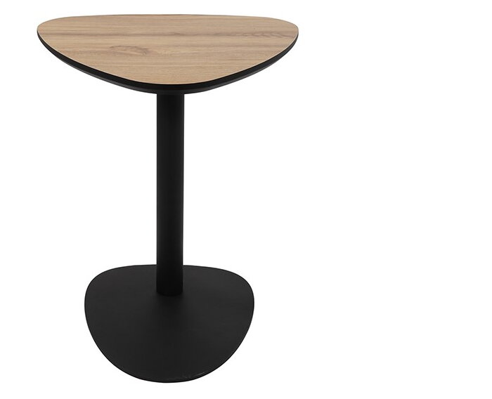 Graziano laptoptafel - organisch - Laag 50 - leg black - Unlimited Laminate Collection