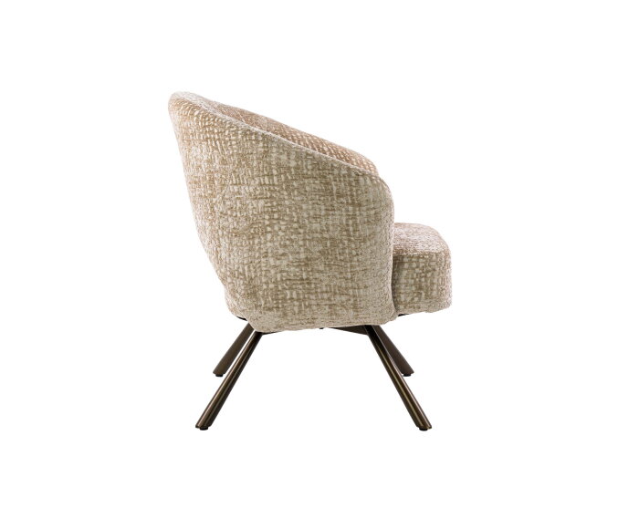 Fauteuil Salon Cross draaibaar - Monti zand-bruin