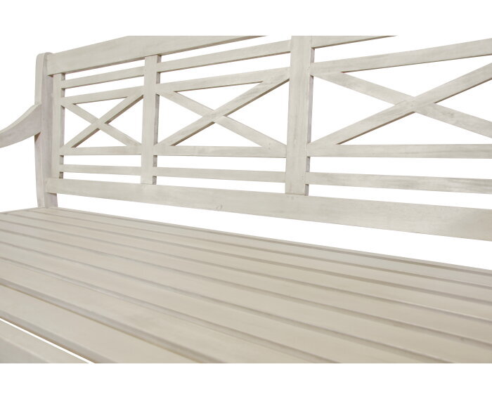 Louis 3-seater bench greywash FSC 100%