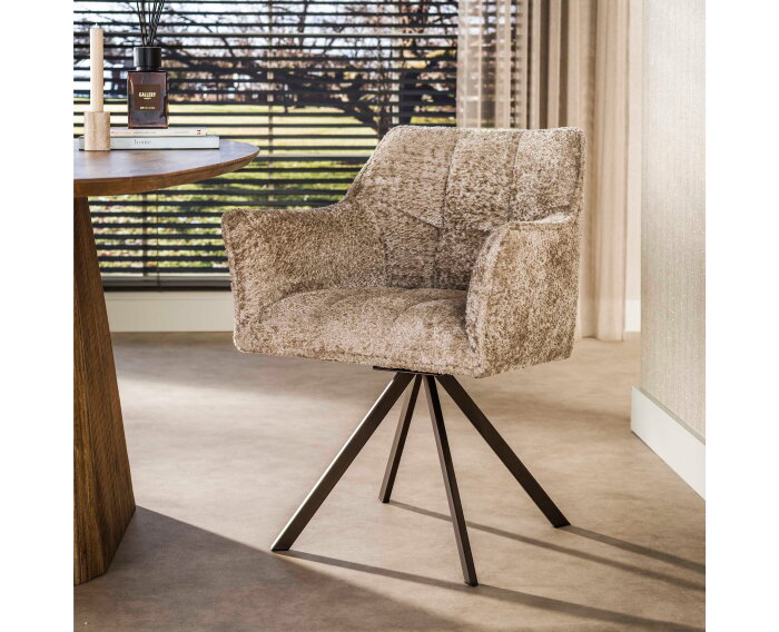 Armstoel Raster draaibaar VPE2 - Alura zand - brons