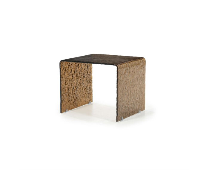 Side table Ripple 50x45cm - bruin | BY-BOO