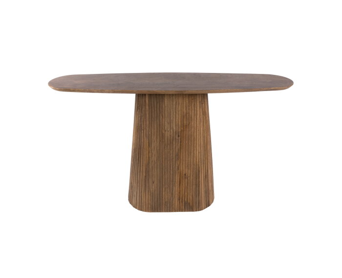 Eettafel Wave Centro D150 - Massief mango zand