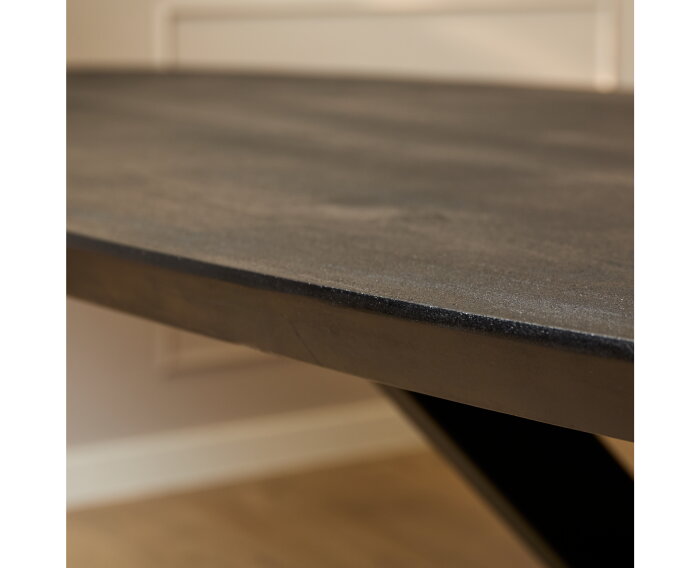 Eettafel Brandy Black | 210 cm | Ovaal